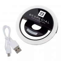 Portable LED lamp for smartphone "BeSpecial" (black)