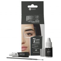 BronSun eyelash and eyebrow tinting kit, black