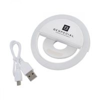 Portable LED lamp for smartphone "BeSpecial" (white)